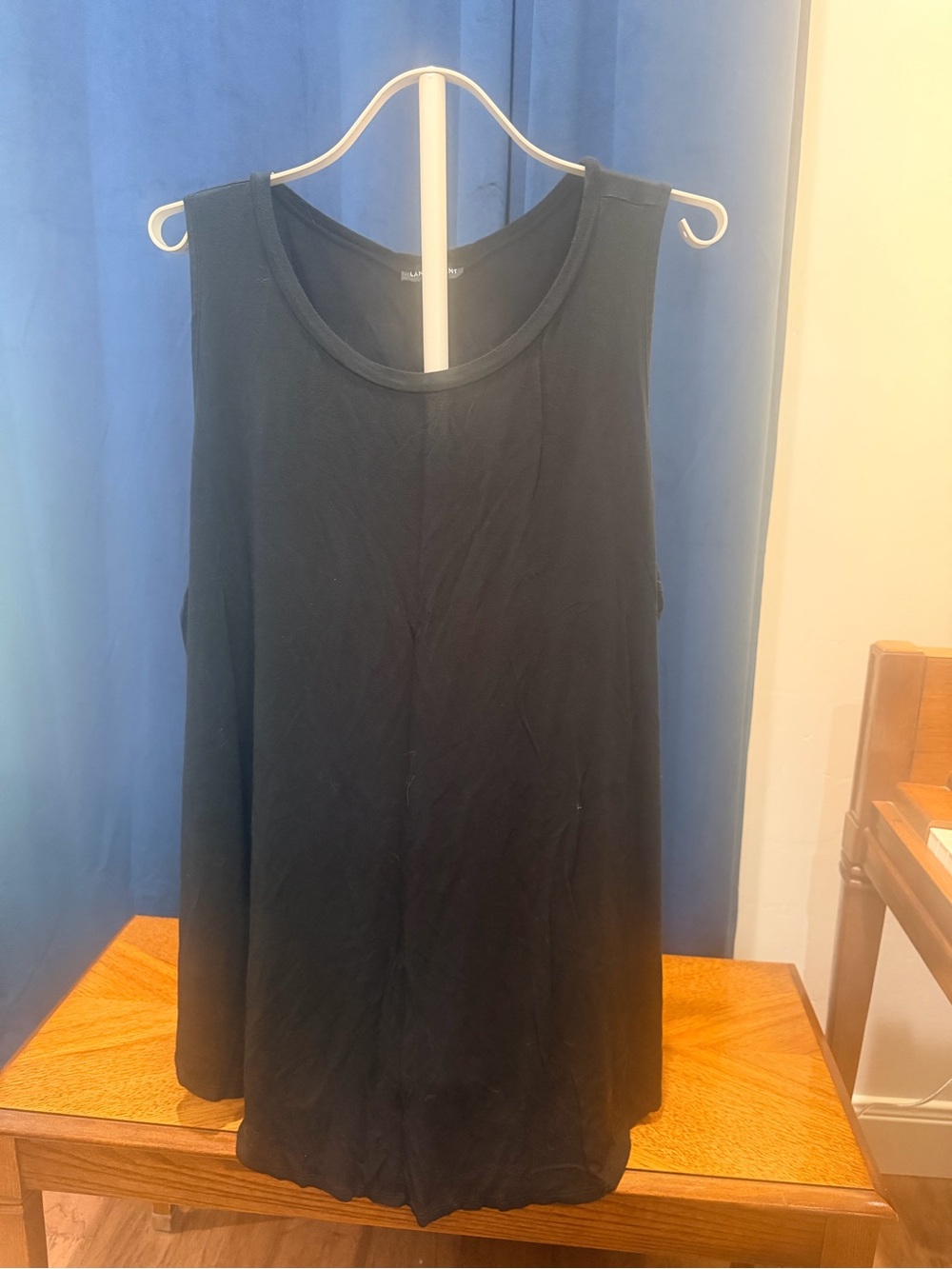 Lane Bryant Black Scoop Neck Tank Top